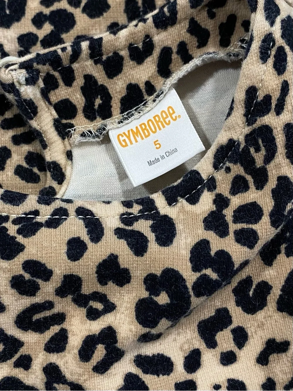 Gymboree Girls' ‘Catastic’ Leopard Print Dress Size 5